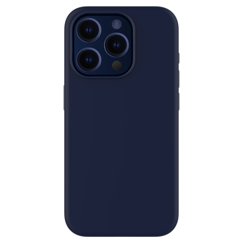Touch Pure + Snap - Apple iPhone 15 Pro Max Case MagSafe Compatible - Blue Titanium, Rear View Rigid Back with Phone