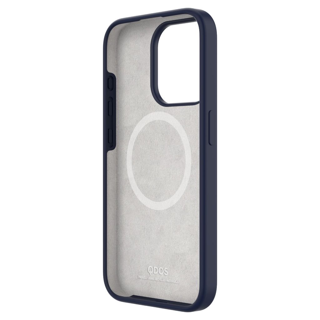 Touch Pure + Snap - Apple iPhone 15 Pro Max Case MagSafe Compatible - Blue Titanium, Angled Front View of the case Without Phone