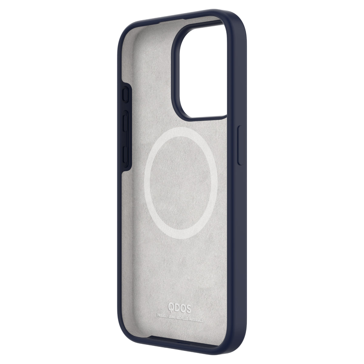 Touch Pure + Snap - Apple iPhone 15 Pro Max Case MagSafe Compatible - Blue Titanium, Angled Front View of the case Without Phone