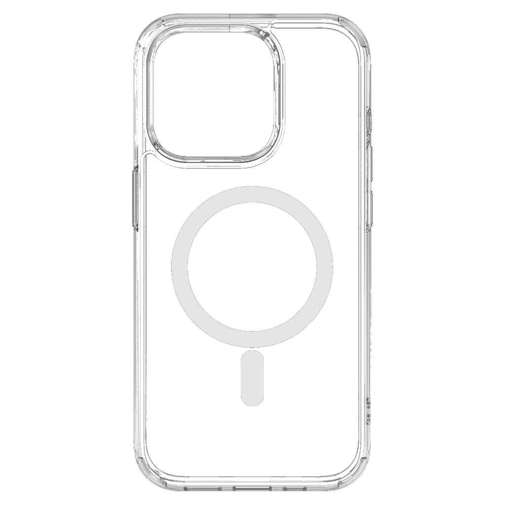 Hybrid Force + Snap - Apple iPhone 15 Pro Case MagSafe Compatible - Clear, Rear View Transparent Back Without Phone