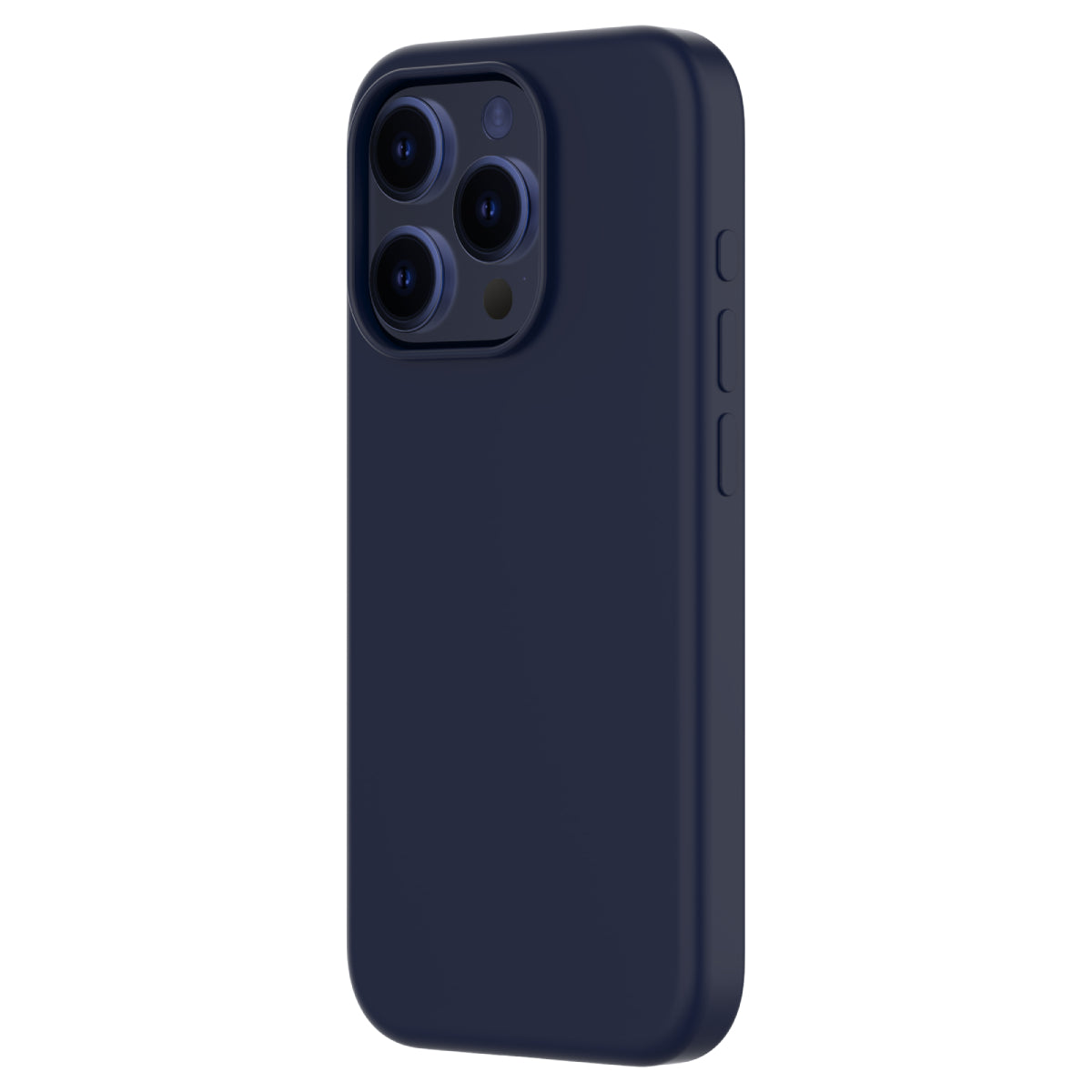 Touch Pure + Snap - Apple iPhone 15 Pro Case MagSafe Compatible - Blue, Angled Rear View Rigid Back with Phone