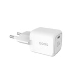 QDOS iPhone 15 Starter pack - packed with clear silicone case, screen protector and 20W GaN wall charger