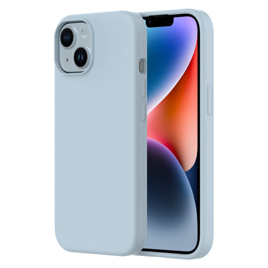 Touch Pure + Snap - Apple iPhone 15 Case MagSafe Compatible - Blue, Side and Back View with Screen Display