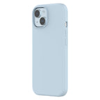 Touch Pure + Snap - Apple iPhone 15 Case MagSafe Compatible - Blue, Angled Rear View Rigid Back with Phone