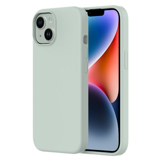 Touch Pure + Snap - Apple iPhone 15 Case MagSafe Compatible - Green, Side and Back View with Screen Display
