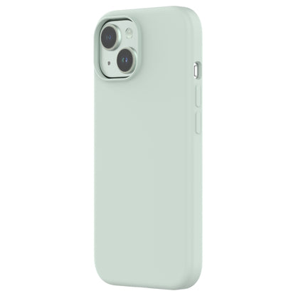Touch Pure + Snap - Apple iPhone 15 Case MagSafe Compatible - Green, Angled Rear View Rigid Back with Phone
