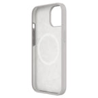 Touch Pure + Snap - Apple iPhone 15 Case MagSafe Compatible - Grey, Angled Front View Without Phone