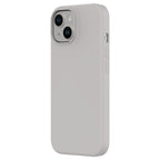 Touch Pure + Snap - Apple iPhone 15 Case MagSafe Compatible - Grey, Angled Rear View Rigid Back with Phone
