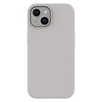 Touch Pure + Snap - Apple iPhone 15 Case MagSafe Compatible - Grey, Rear View Rigid Back with Phone