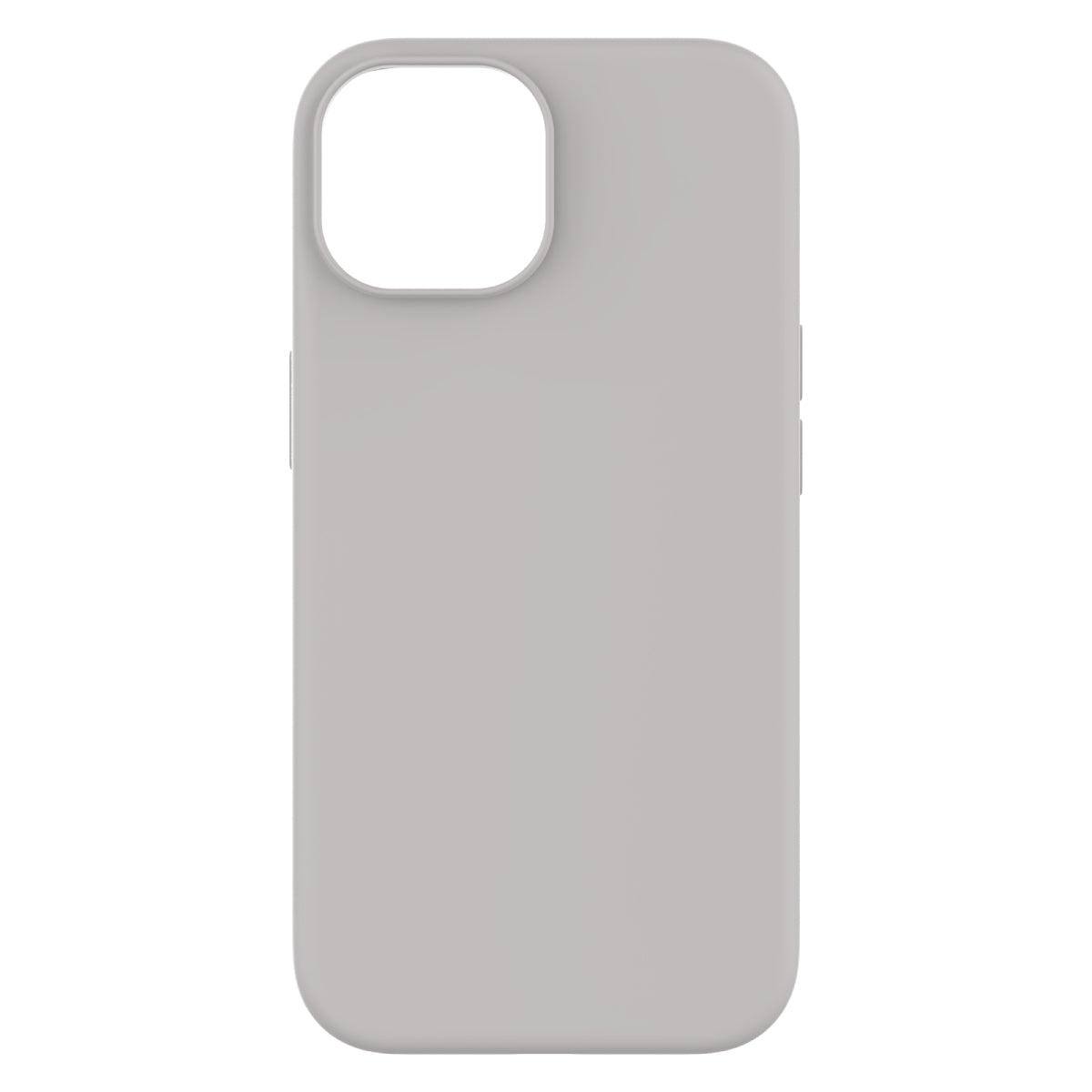 Touch Pure + Snap - Apple iPhone 15 Case MagSafe Compatible - Grey, Rear View Rigid Back Without Phone