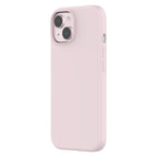 Touch Pure + Snap - Apple iPhone 15 Case MagSafe Compatible - Pink, Angled Rear View Rigid Back with Phone