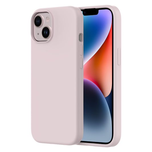Touch Pure + Snap - Apple iPhone 15 Case MagSafe Compatible - Pink, Side and Back View with Screen Display
