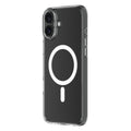 Hybrid Drop + Snap - Apple iPhone 16 Plus Case MagSafe Compatible - Clear, Angled Rear View Transparent Back with Phone