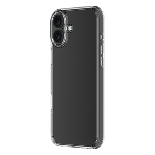 Hybrid - Apple iPhone 16 Plus Case - Clear, Angled View with Phone