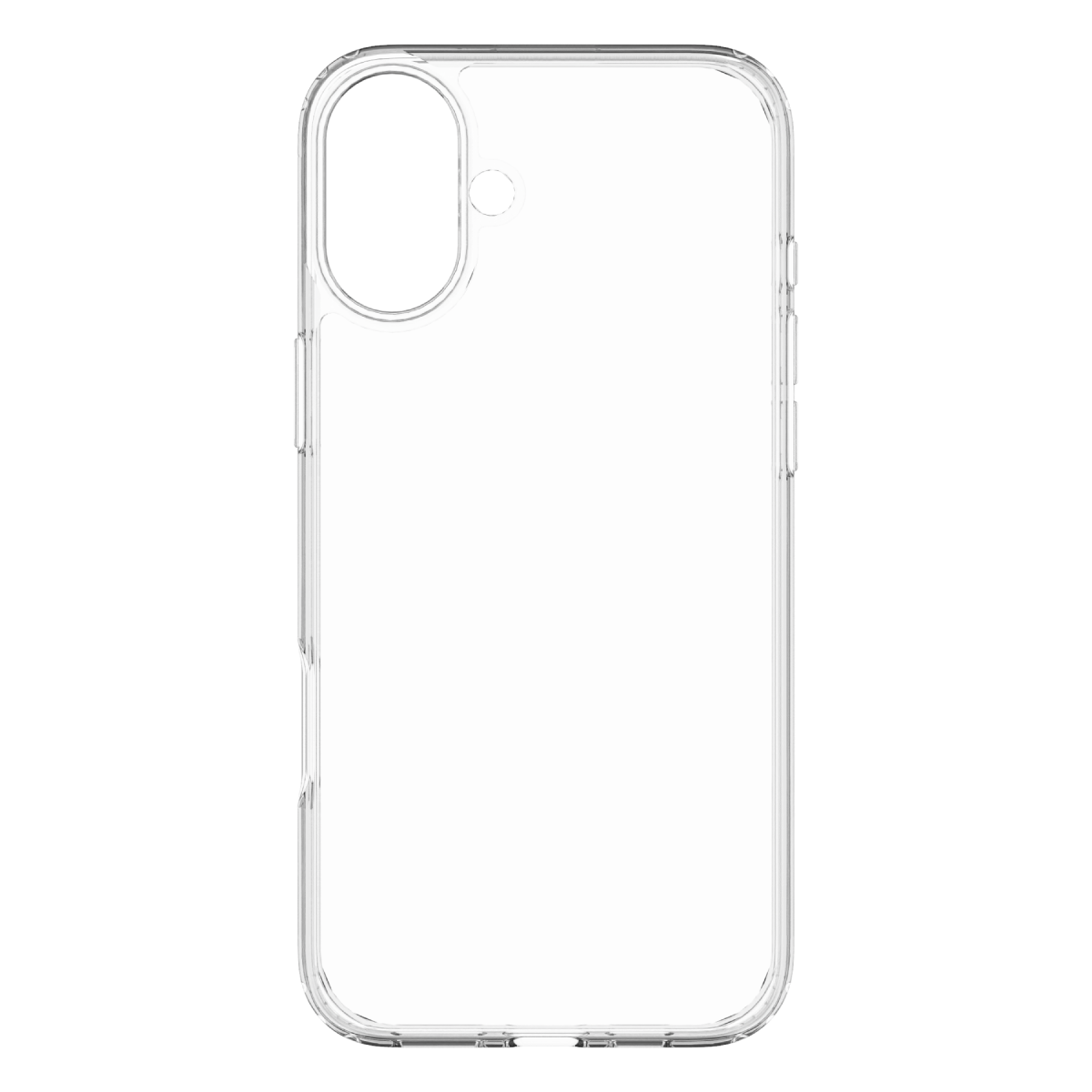 Hybrid - Apple iPhone 16 Plus Case - Clear, Rear View Transparent Back without Phone