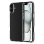 Hybrid - Apple iPhone 16 Plus Case - Clear, Side and Back View with Screen Display