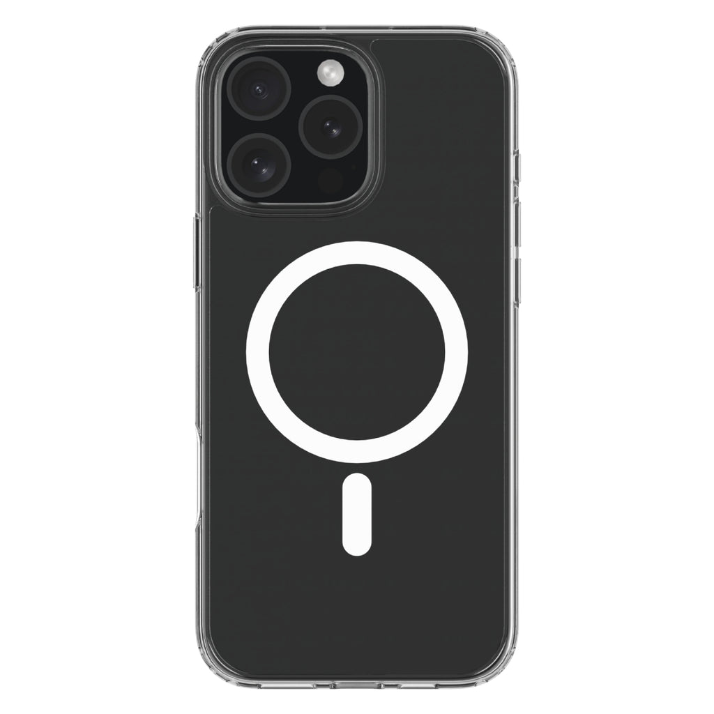 Hybrid Drop + Snap - Apple iPhone 16 Pro Max Case MagSafe Compatible - Clear, Rear View Transparent Back with Phone