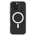 Hybrid Drop + Snap - Apple iPhone 16 Pro Max Case MagSafe Compatible - Clear, Rear View Transparent Back with Phone