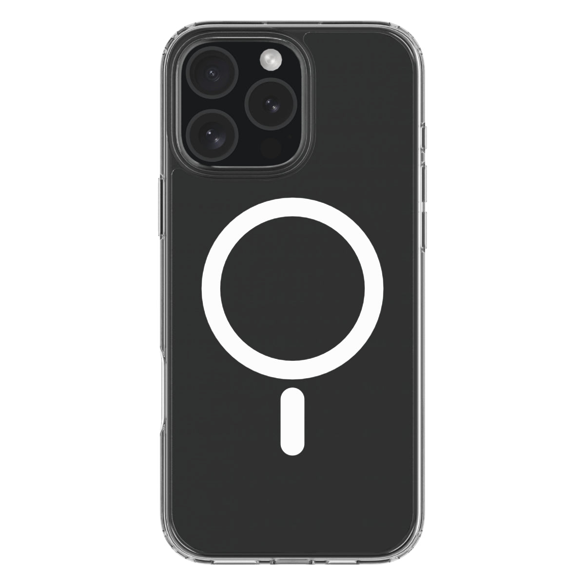 Hybrid Drop + Snap - Apple iPhone 16 Pro Max Case MagSafe Compatible - Clear, Rear View Transparent Back with Phone