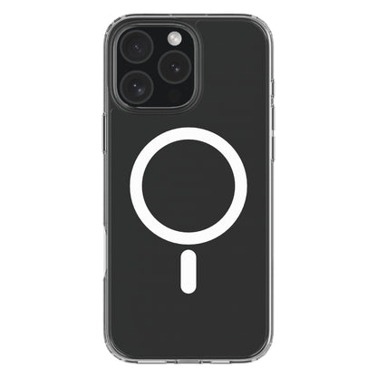 Hybrid Drop + Snap - Apple iPhone 16 Pro Max Case MagSafe Compatible - Clear, Rear View Transparent Back with Phone