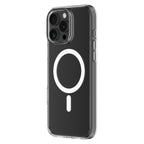 Hybrid Drop + Snap - Apple iPhone 16 Pro Max Case MagSafe Compatible - Clear, Angled Rear View Transparent Back with Phone