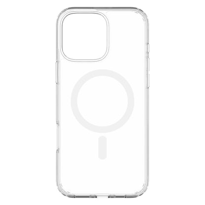 Hybrid Drop + Snap - Apple iPhone 16 Pro Max Case MagSafe Compatible - Clear, Rear View Transparent Back without Phone
