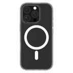 Hybrid Drop + Snap - Apple iPhone 16 Pro Case MagSafe Compatible - Clear, Rear View Transparent Back with Phone