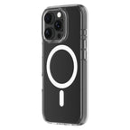 Hybrid Drop + Snap - Apple iPhone 16 Pro Case MagSafe Compatible - Clear, Angled Rear View Transparent Back with Phone