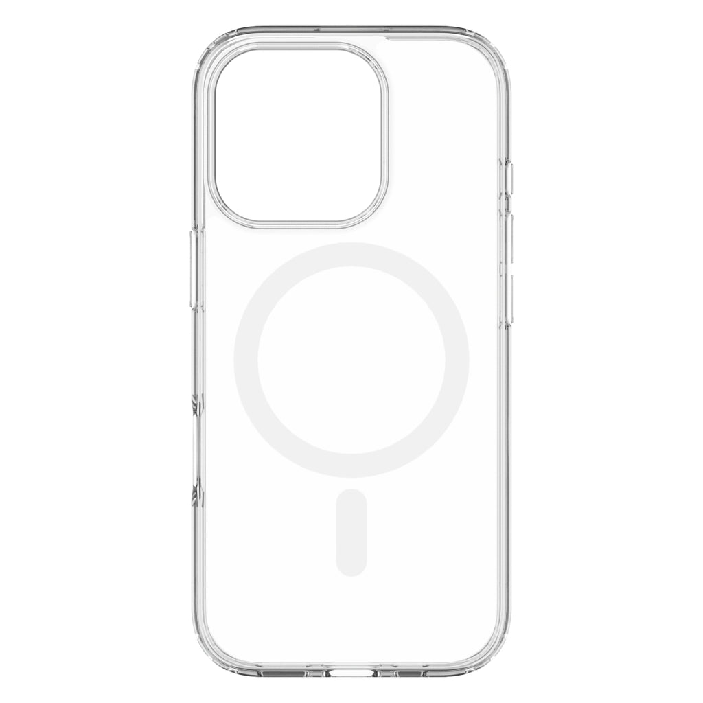 Hybrid Drop + Snap - Apple iPhone 16 Pro Case MagSafe Compatible - Clear, Rear View Transparent Back without Phone