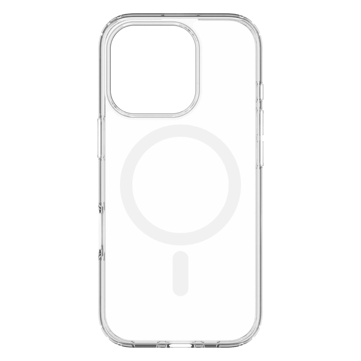 Hybrid Drop + Snap - Apple iPhone 16 Pro Case MagSafe Compatible - Clear, Rear View Transparent Back without Phone