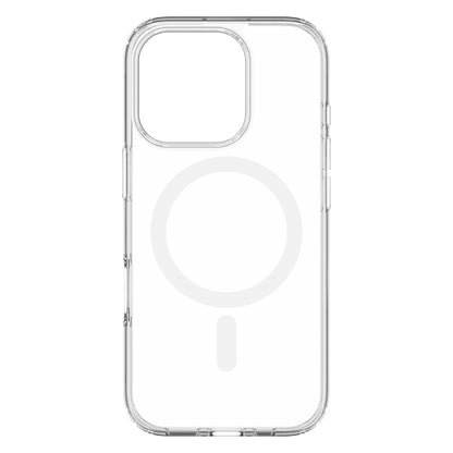 Hybrid Drop + Snap - Apple iPhone 16 Pro Case MagSafe Compatible - Clear, Rear View Transparent Back without Phone
