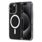 Hybrid Drop + Snap - Apple iPhone 16 Pro Case MagSafe Compatible - Clear, Side and Back View with Screen Display