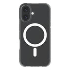 Hybrid Drop + Snap - Apple iPhone 16 Case MagSafe Compatible - Clear, Rear View Transparent Back with Phone