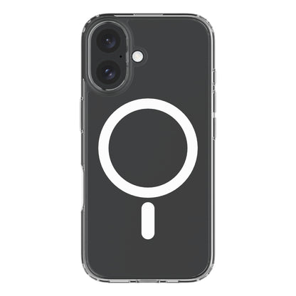 Hybrid Drop + Snap - Apple iPhone 16 Case MagSafe Compatible - Clear, Rear View Transparent Back with Phone