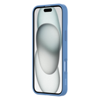 Hybrid Soft  + Snap - Apple iPhone 16 Plus Case MagSafe Compatible - Clear Ultramarine, Angled Front View with Screen Display