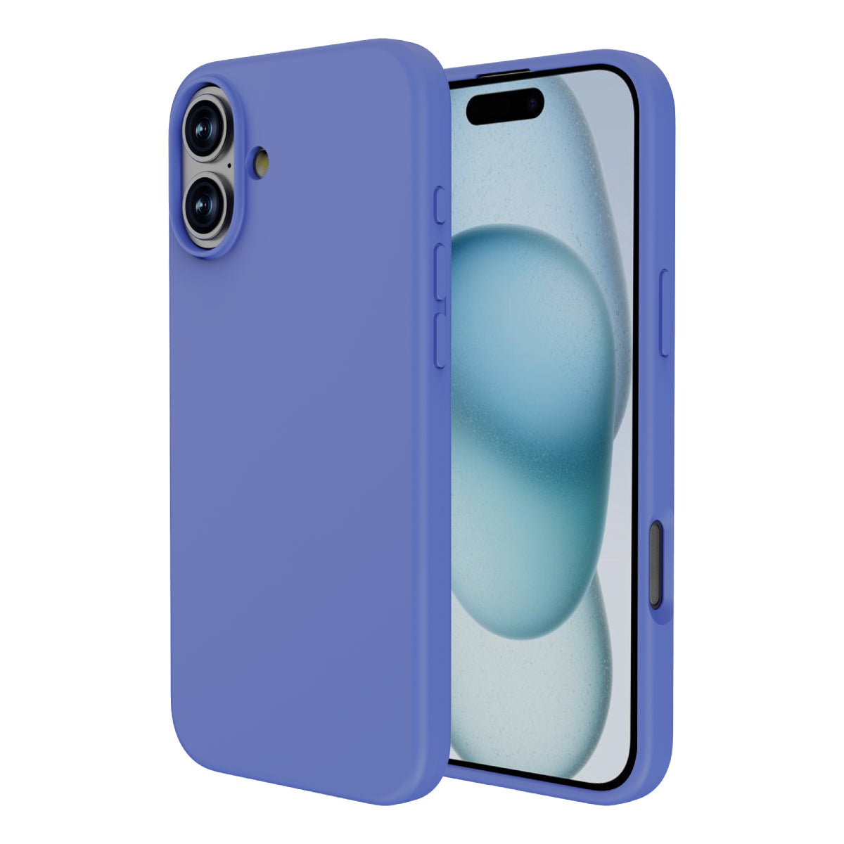 Touch Pure + Snap - Apple iPhone 16 Plus Case MagSafe Compatible - Ultramarine, Side and Back View with Screen Display