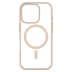 Hybrid Soft  + Snap - Apple iPhone 16 Pro Max Case MagSafe Compatible - Clear Desert Titanium, Rear View Frosted  Back Without Phone