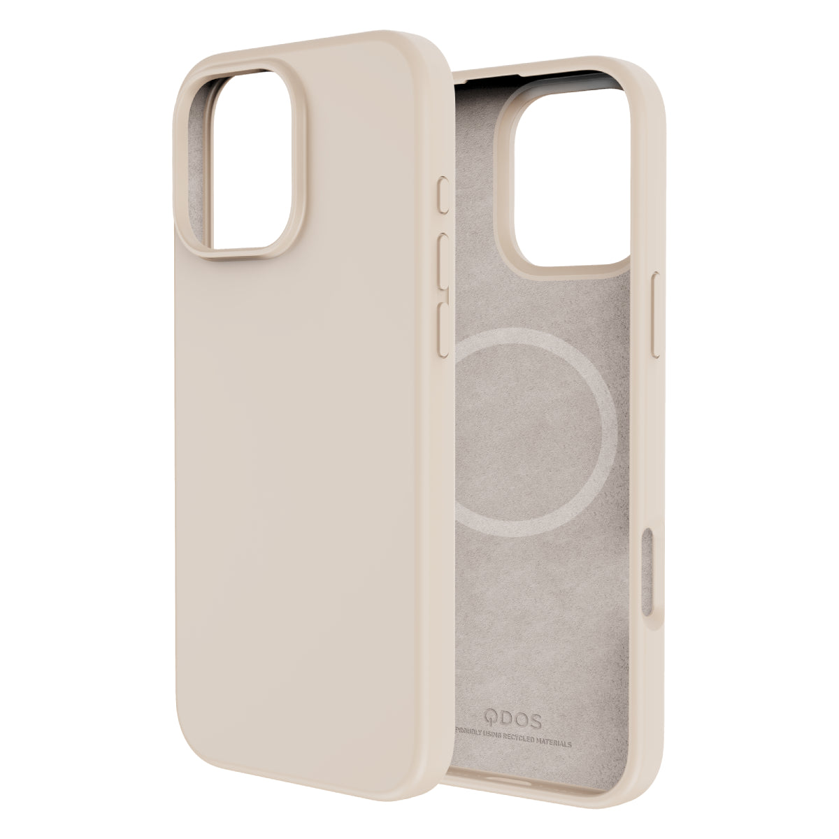 Touch Pure + Snap - Apple iPhone 16 Pro Case MagSafe Compatible - Desert Titanium, Side and Back View Without Phone