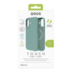 Touch Pure + Snap - Apple iPhone 16 Case MagSafe Compatible - Teal, showcasing product packaging in white