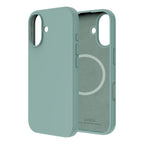 Touch Pure + Snap - Apple iPhone 16 Case MagSafe Compatible - Teal, Side and Back View Without Phone