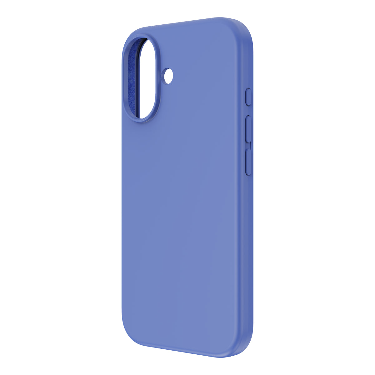 Touch Pure + Snap - Apple iPhone 16 Case MagSafe Compatible - Ultramarine, Angled Rear View Rigid Back Without Phone