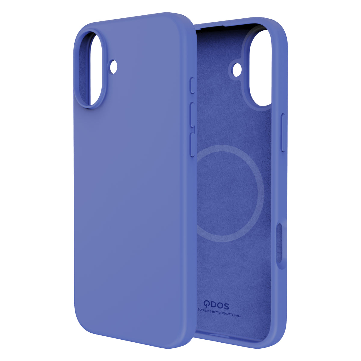 Touch Pure + Snap - Apple iPhone 16 Case MagSafe Compatible - Ultramarine, Side and Back View Without Phone