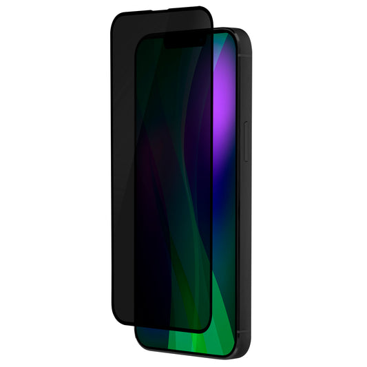 OptiGuard Eco Glass Privacy - iPhone 16e / iPhone 14 / iPhone 13 / iPhone 13 Pro Privacy Screen Protector - Privacy Black