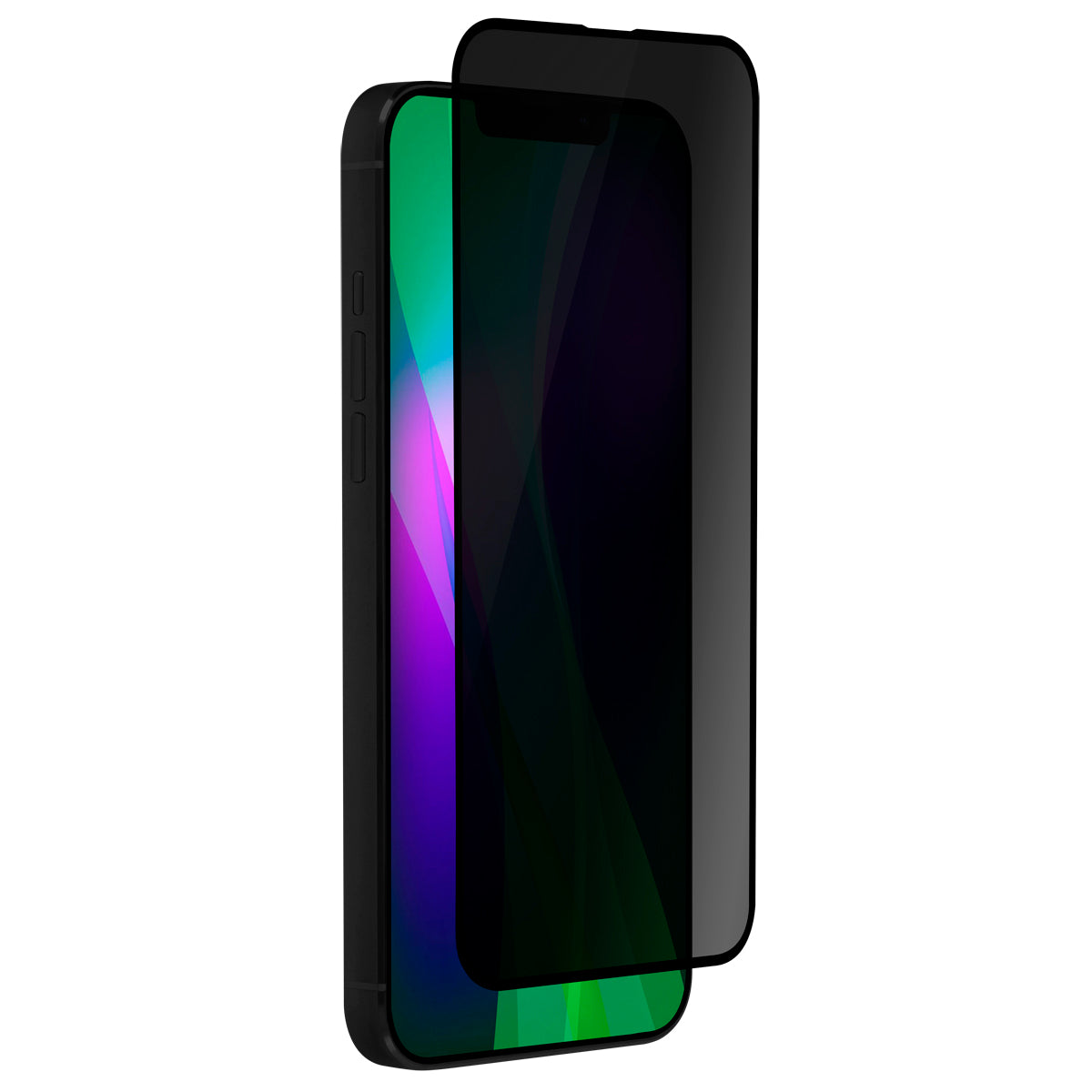 OptiGuard Eco Glass Privacy - iPhone 16e / iPhone 14 / iPhone 13 / iPhone 13 Pro Privacy Screen Protector - Privacy Black