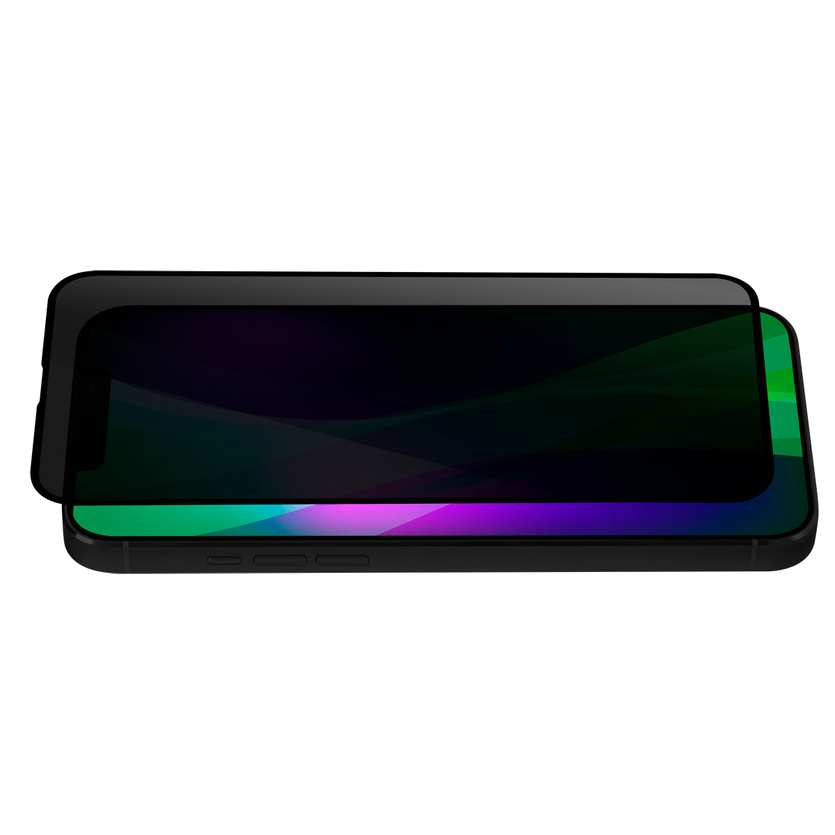 OptiGuard Eco Glass Privacy - iPhone 16e | iPhone 14 | iPhone 13 | iPhone 13 Pro Privacy Screen Protector - Privacy Black