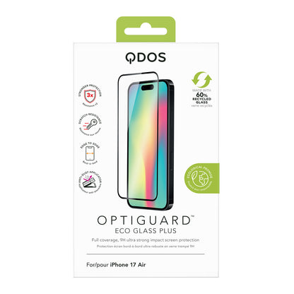 OptiGuard Eco Glass Plus - iPhone Air Screen Protector - Clear