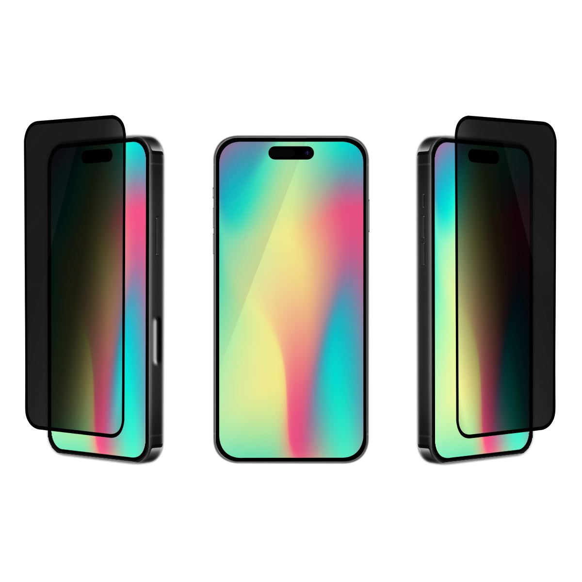 OptiGuard Eco Glass Privacy - iPhone Air Privacy Screen Protector - Privacy Black