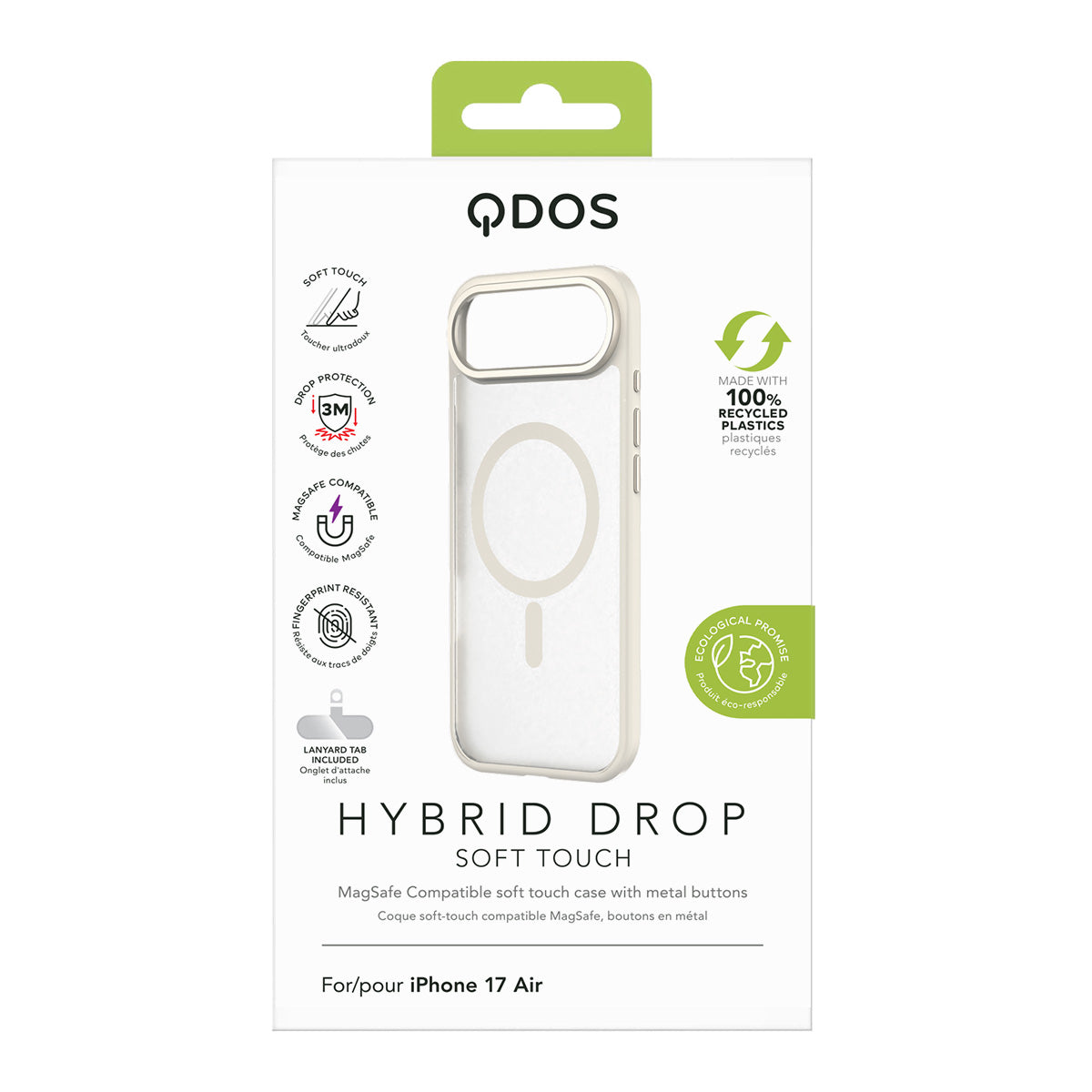 Hybrid Drop | SOFT TOUCH - iPhone Air Case MagSafe Compatible - Beige