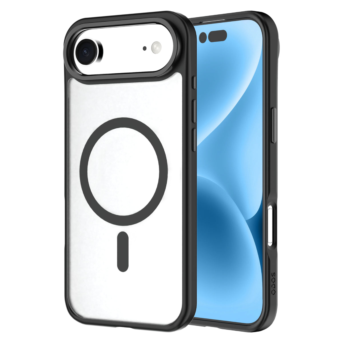 Hybrid Drop | SOFT TOUCH - iPhone Air Case MagSafe Compatible - Black