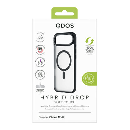 Hybrid Drop | SOFT TOUCH - iPhone Air Case MagSafe Compatible - Black